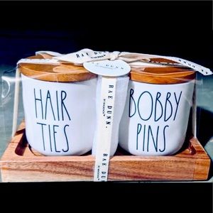 NEW Rae Dunn hair ties and Bobby pins Cellars
